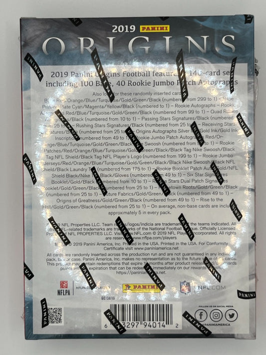 2019 Origins Football Hobby Box - 7 Cards