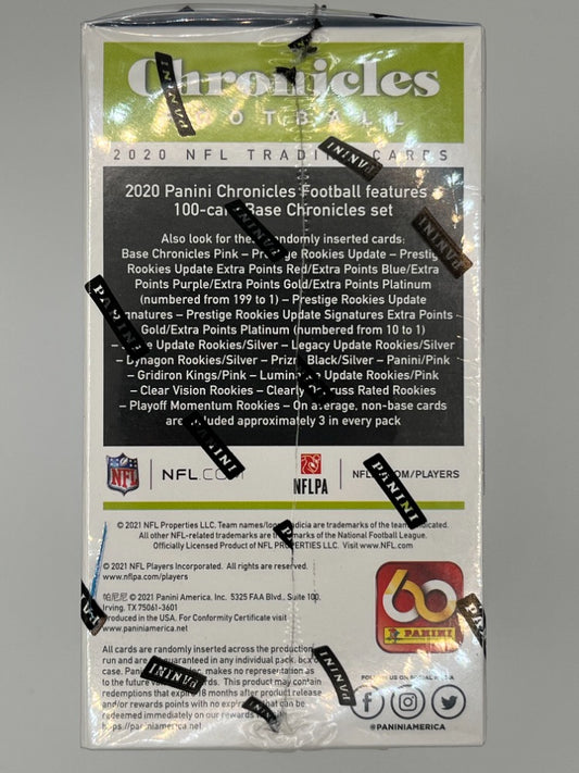 2020 Chronicles Football Blaster Box - 40 Cards
