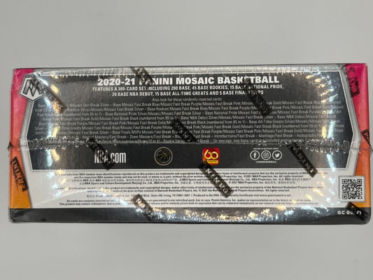 2020-21 Mosaic Basketball Fast Break Hobby Box - 144 Cards