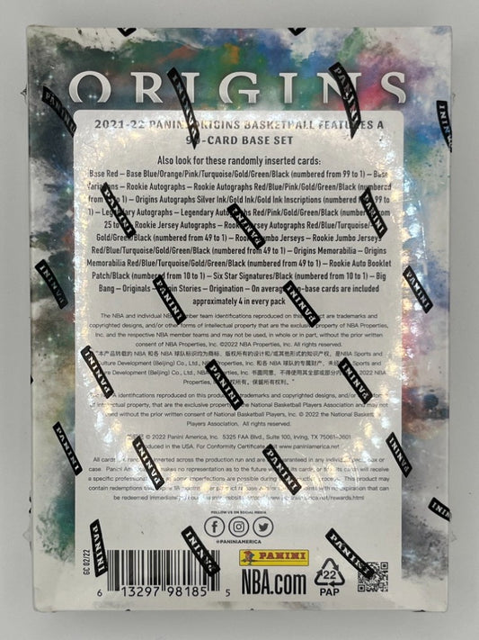 2021-22 Origins Basketball Hobby Box - 7 Cards