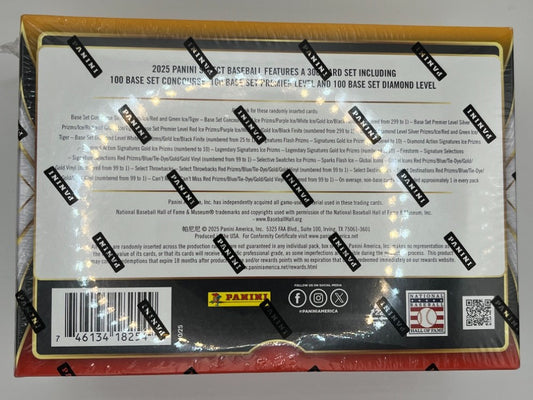 2025 Select Baseball Mega Box - 32 Cards