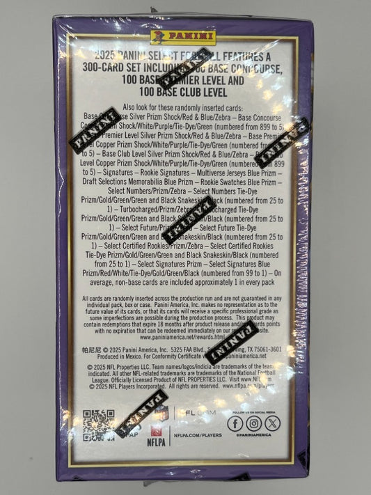 2025 Select Football Blaster Box Purple - 24 Cards