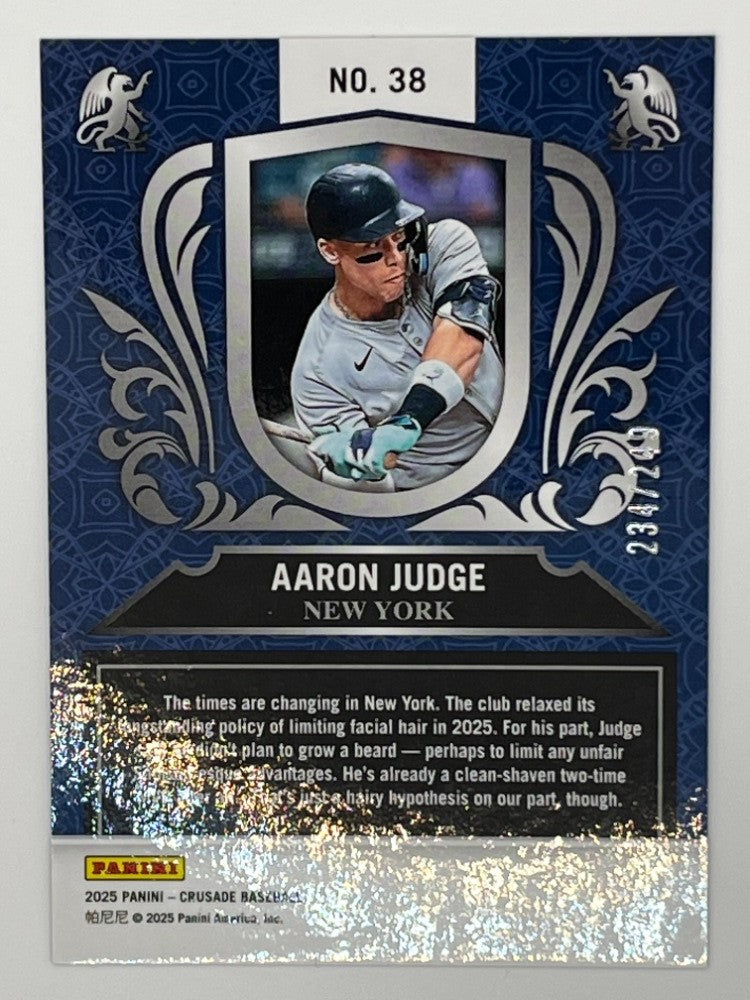 2025 Crusade Aaron Judge Crusade Green # 38, Serialized 234/249