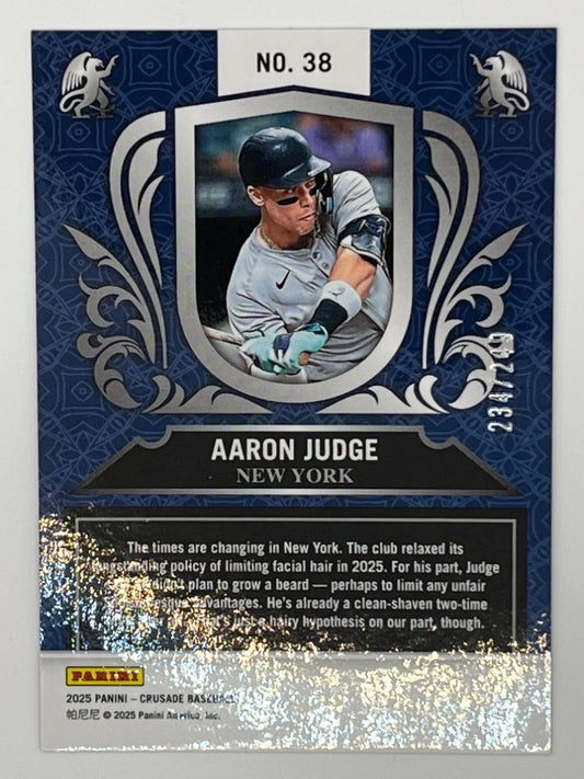 2025 Crusade Aaron Judge Crusade Green # 38, Serialized 234/249