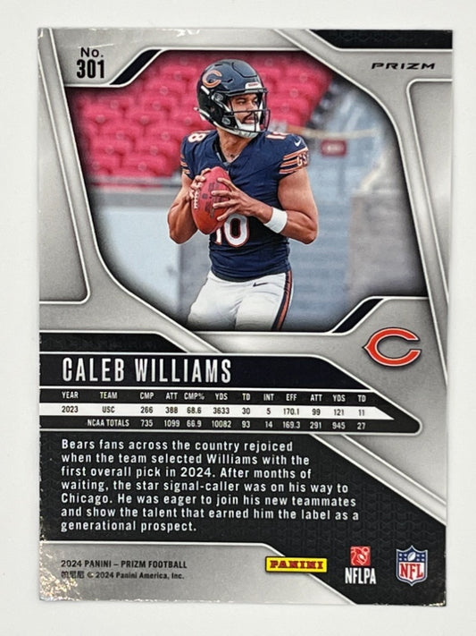 2024 Prizm Caleb Williams Red White and Blue Prizm # 301
