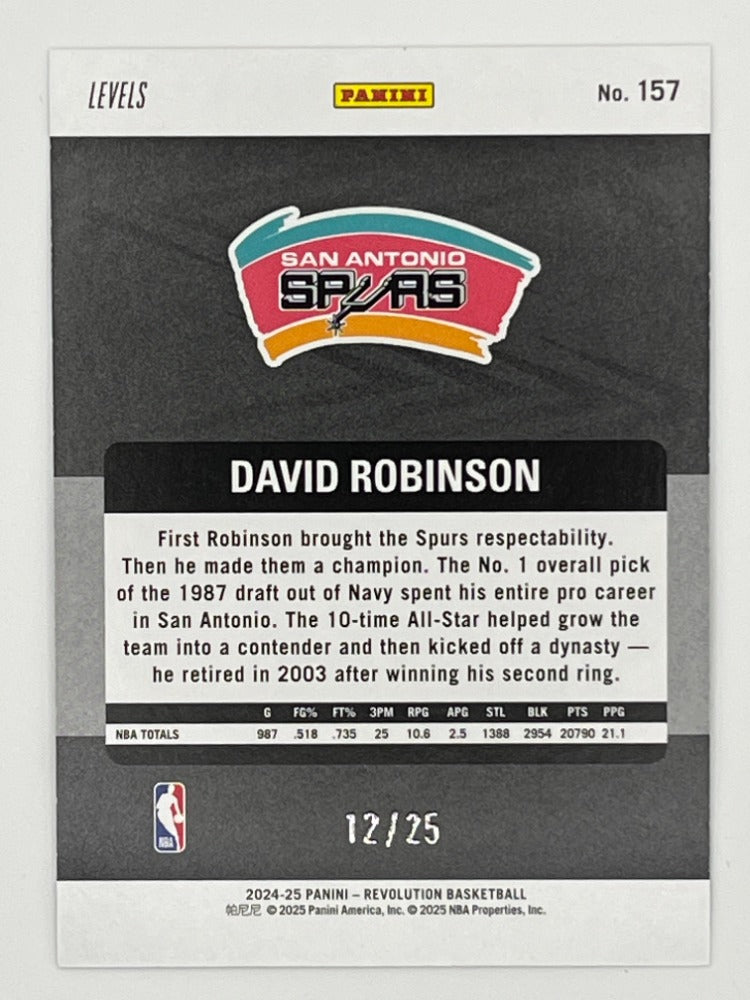 2024-25 Revolution David Robinson Levels Legends # 157 - Serialized 12/25