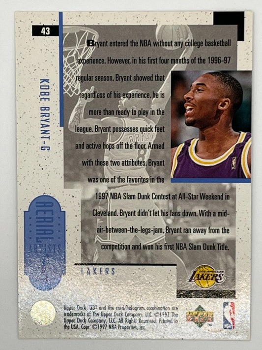 1996-97 Upper Deck UD3 Kobe Bryant #43 Rookie Card