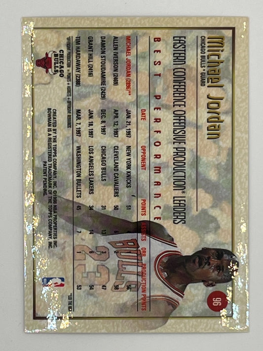 1997-98 Bowmans Best Refractors Michael Jordan # 96 - Best Performance / Offensive Production