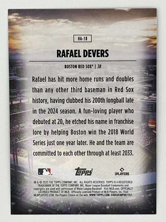 2025 Topps Rafael Devers Home Field Advantage # HA-18