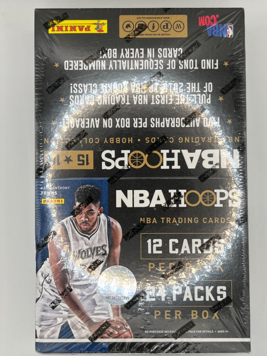 2015-16 NBA Hoops Basketball Hobby Box - 288 Cards