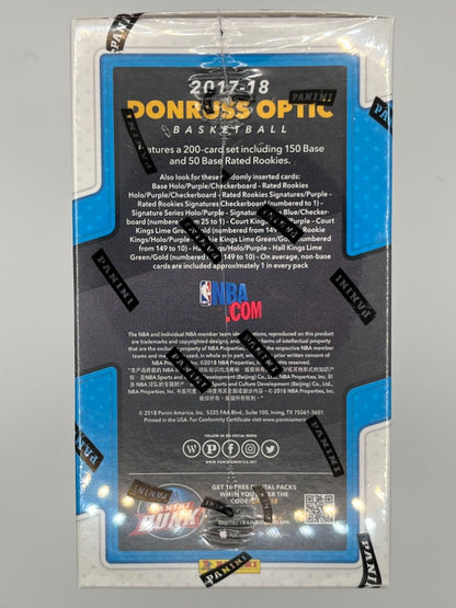2017-18 Donruss Optic Basketball Blaster Box - 28 Cards