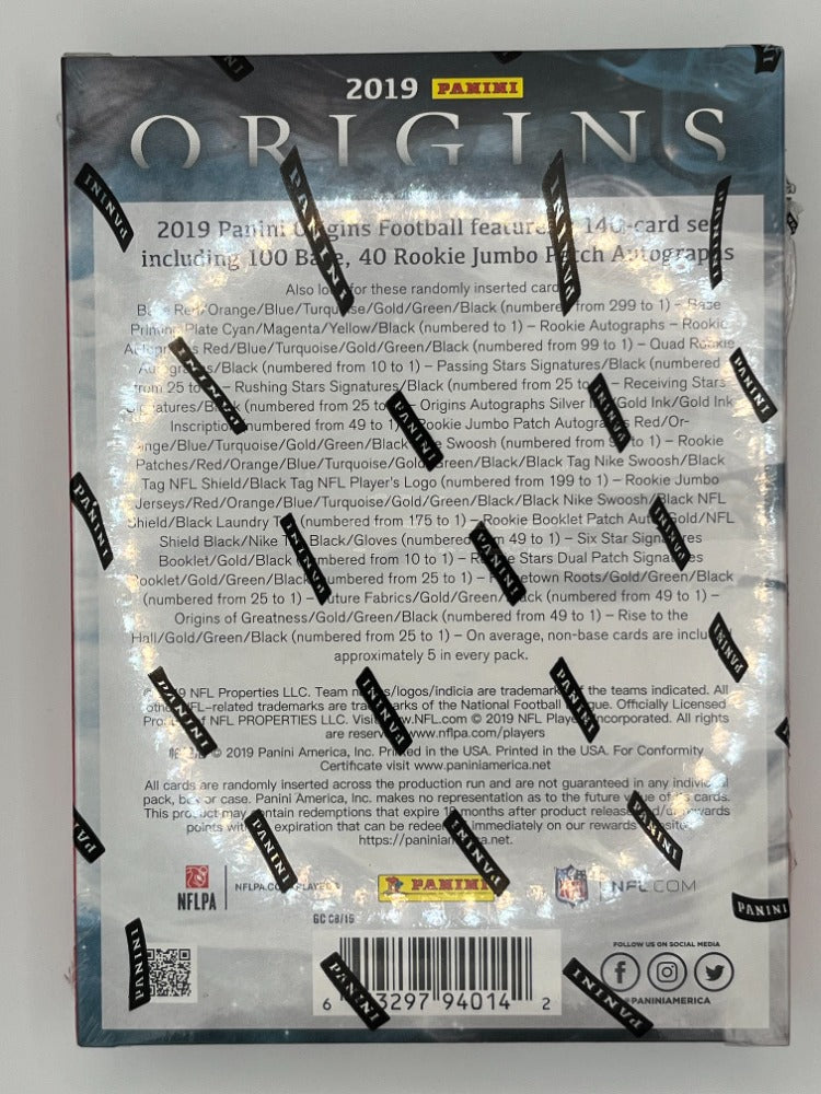 2019 Origins Football Hobby Box - 7 Cards