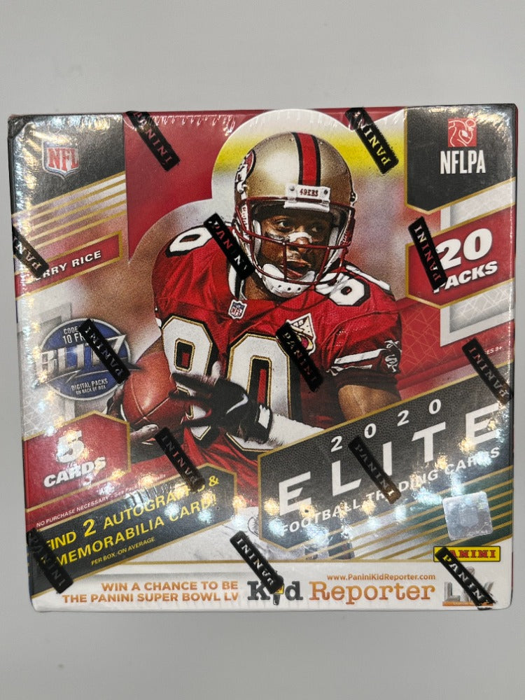 2020 Elite Football Hobby Box - 100 Cards