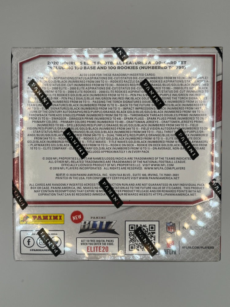 2020 Elite Football Hobby Box - 100 Cards