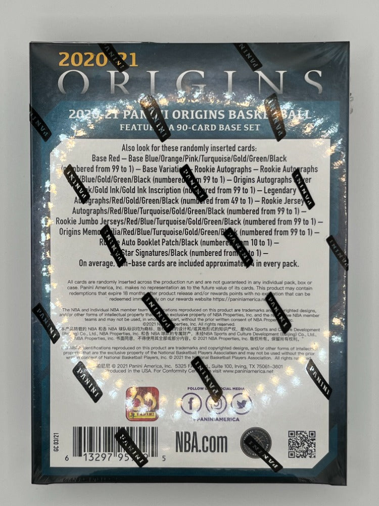 2020-21 Origins Basketball Hobby Box - 7 Cards