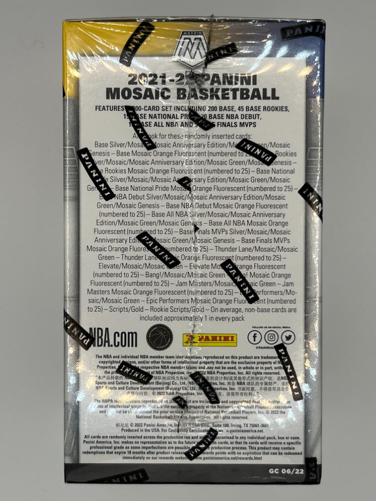 2021-22 Mosaic Basketball Blaster Box - 36 Cards