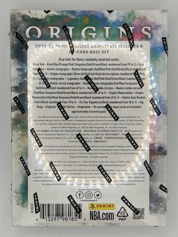 2021-22 Origins Basketball Hobby Box - 7 Cards