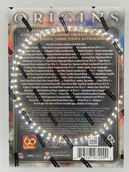 2021 Origins Football Hobby Box - 7 Cards