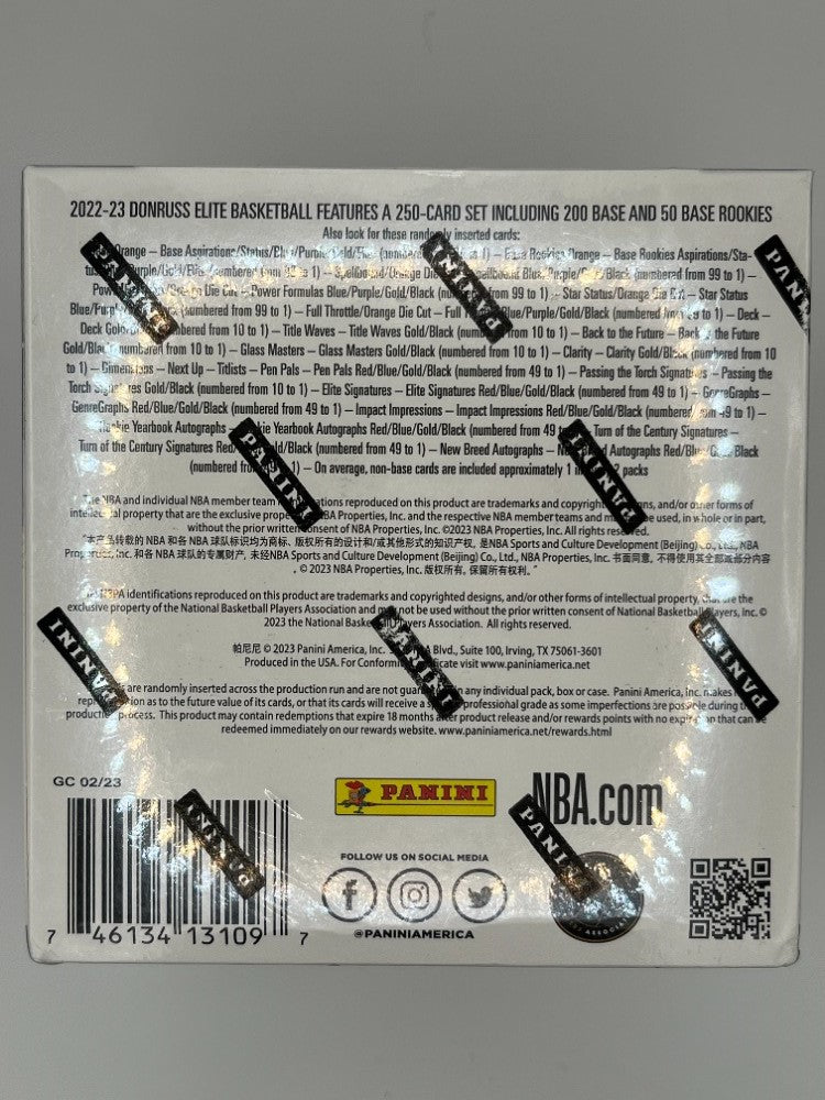 2022-23 Elite Basketball Hobby Box - 160 Cards