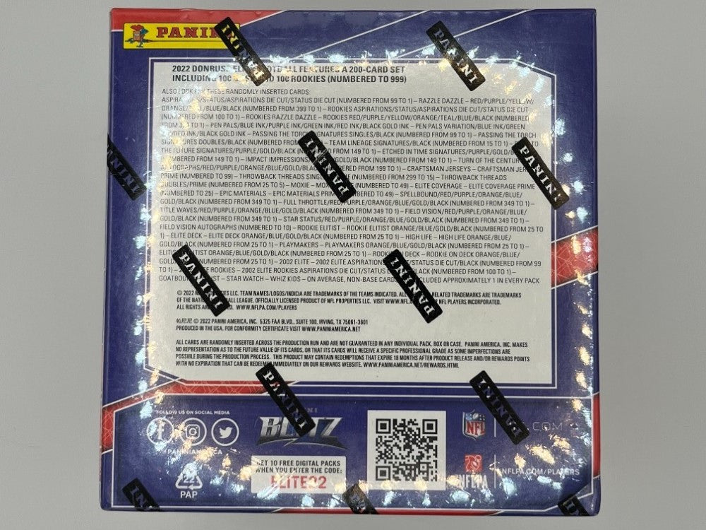 2022 Elite Football Hobby Box - 100 Cards