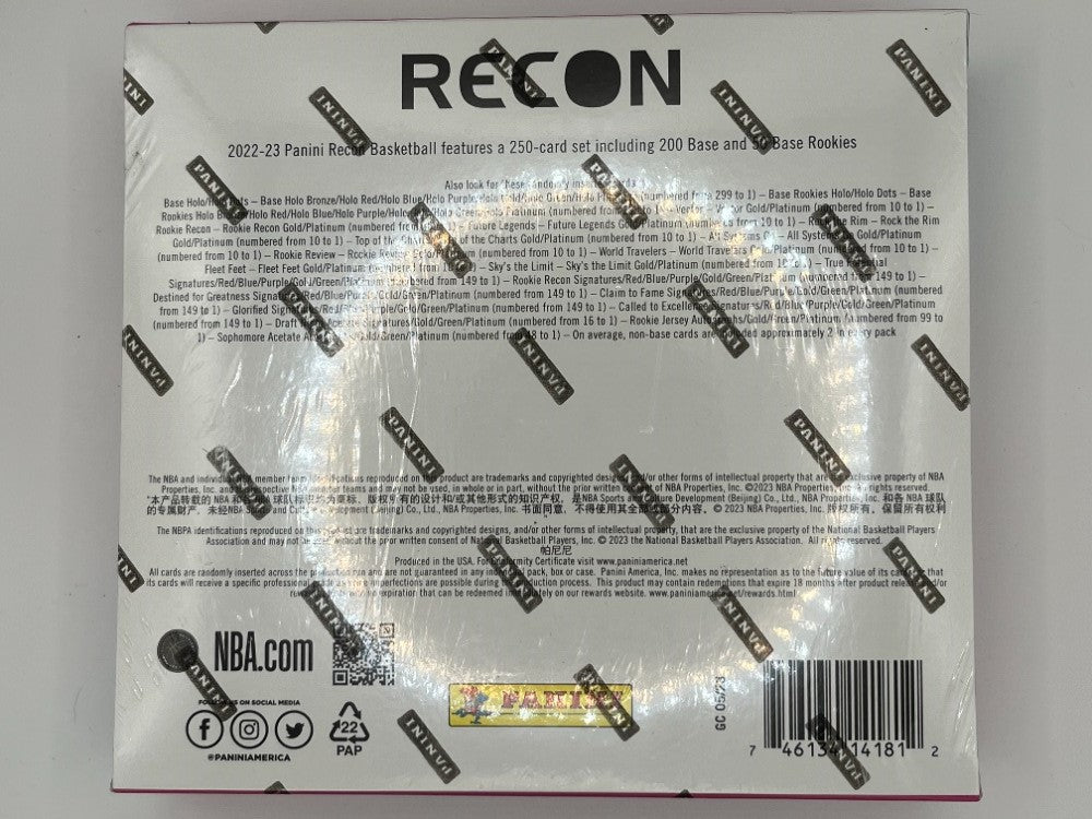 2022-23 Recon Basketball Hobby Box - 60 Cards