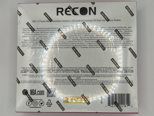 2022-23 Recon Basketball Hobby Box - 60 Cards