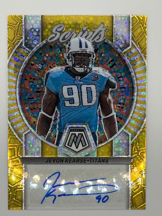 2023 Mosaic Jevon Kearse Scripts Prizm Autograph # S44 - Serialized 6/10