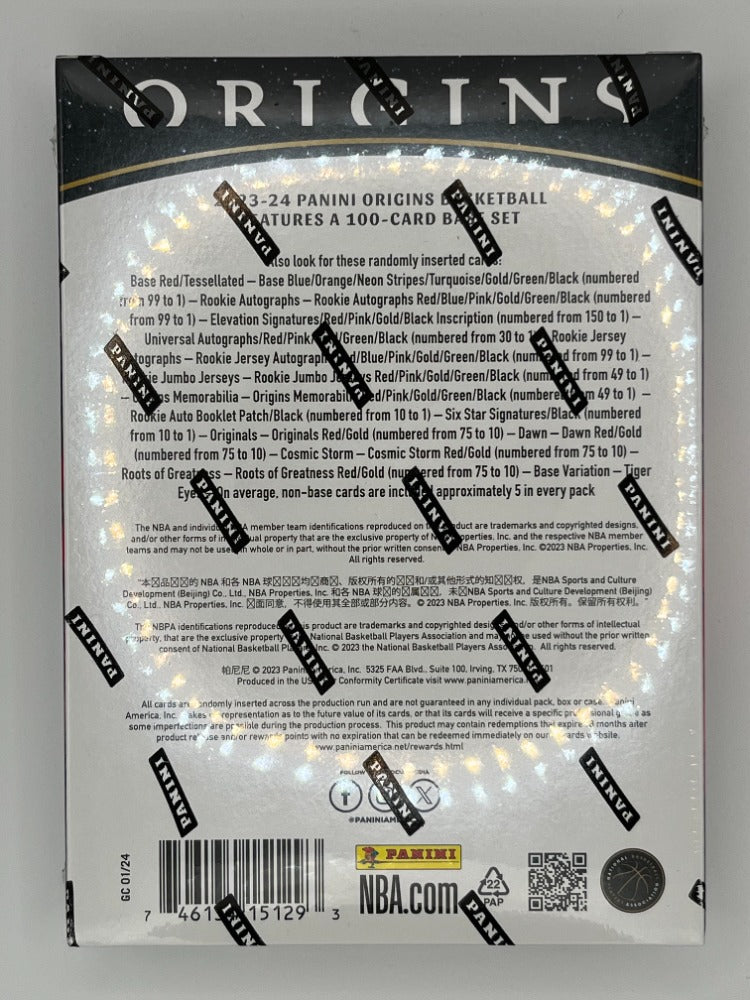 2023-24 Origins Basketball Hobby Box - 7 Cards