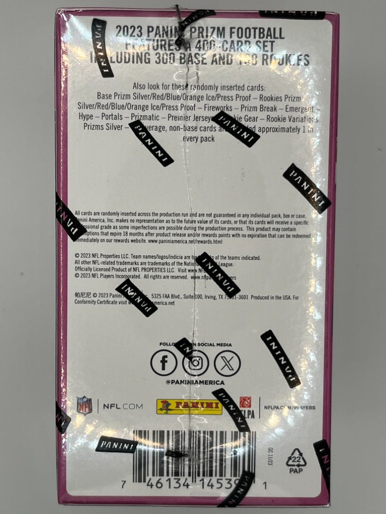 2023 Prizm Football Blaster Box Pink - 24 Cards