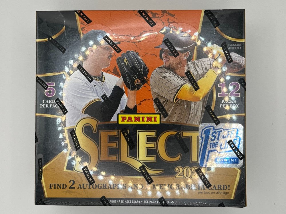 2024 Select 1st Off the Line Hobby Box - 60 Cards (5 cards/pack, 12 packs).  2 Autographs and 1 memorabilia card per box (on average)