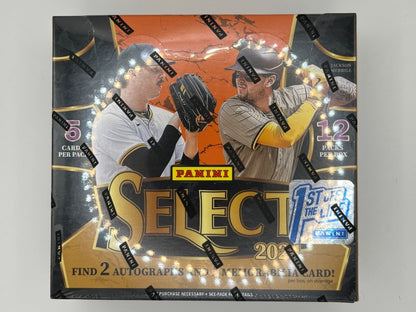 2024 Select 1st Off the Line Hobby Box - 60 Cards (5 cards/pack, 12 packs).  2 Autographs and 1 memorabilia card per box (on average)
