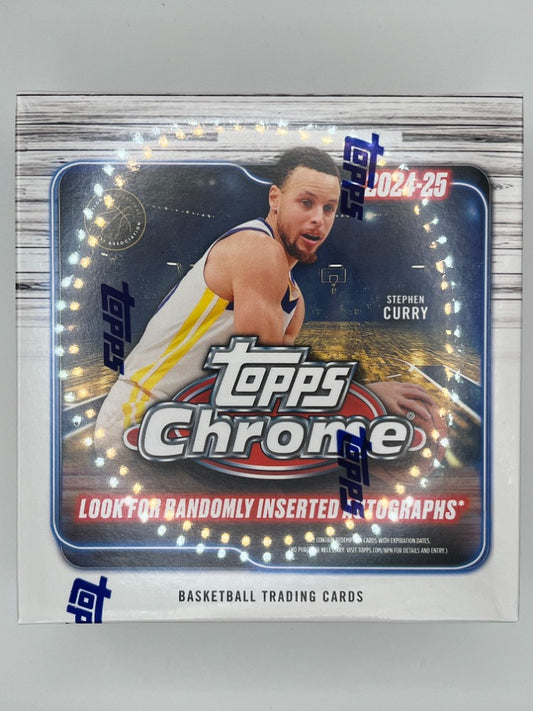 2024-25 Topps Chrome Basketball Mega Box - 42 Cards