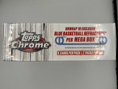 2024-25 Topps Chrome Basketball Mega Box - 42 Cards