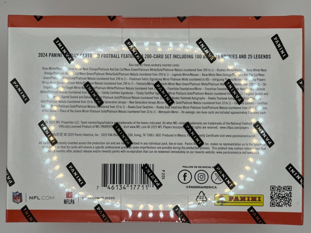 2024 Totally Certified Football Mega Box - 42 Cards