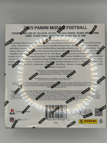 2025 Mosaic Football Blue Mega Box - 42 Cards