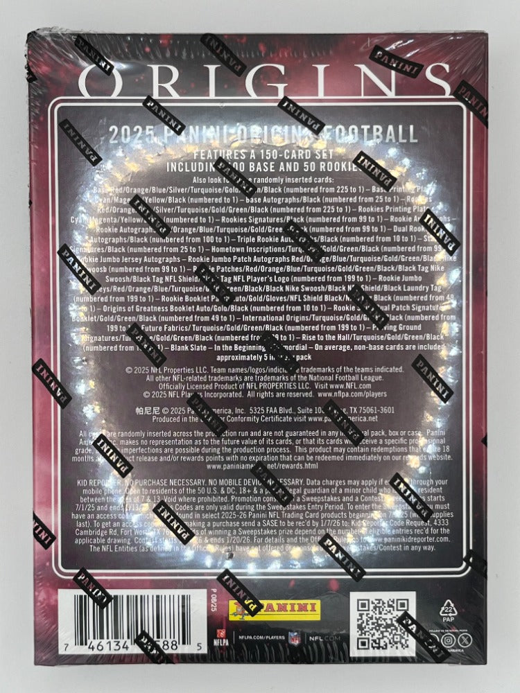 2025 Origins Football Hobby Box - 7 Cards