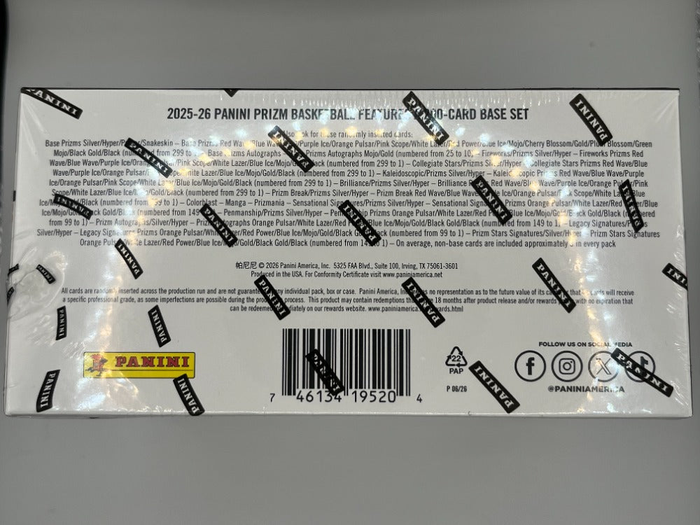 2025-26 Prizm Basketball Hobby Box - 144 Cards