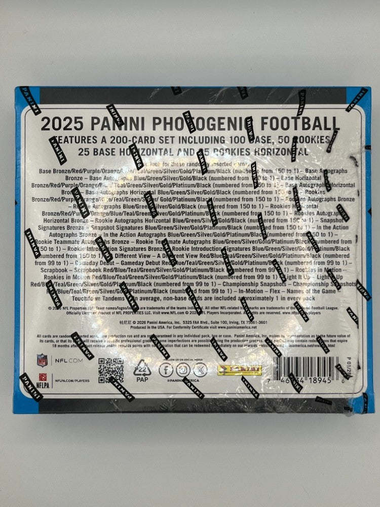 2025 Photogenic Football Hobby Box - 50 Cards