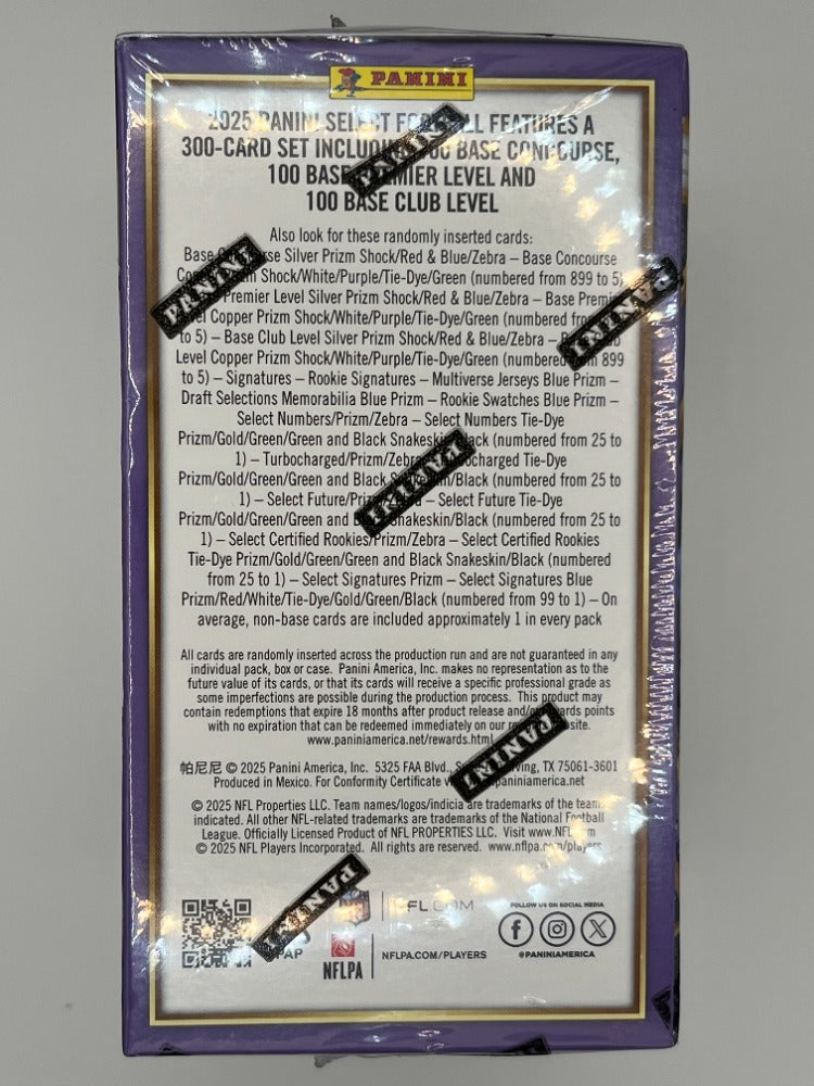 2025 Select Football Blaster Box Purple - 24 Cards