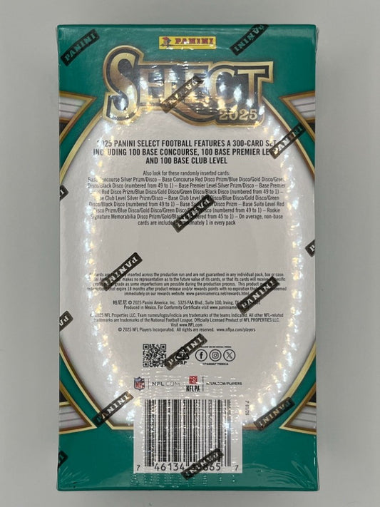 2025 Select Football H2 Hobby Box - 24 Cards