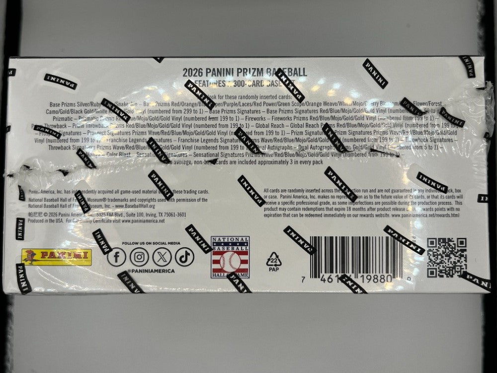 2026 Prizm Baseball Hobby Box - 144 Cards