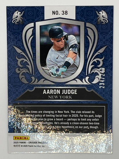 2025 Crusade Aaron Judge Crusade Green # 38, Serialized 234/249