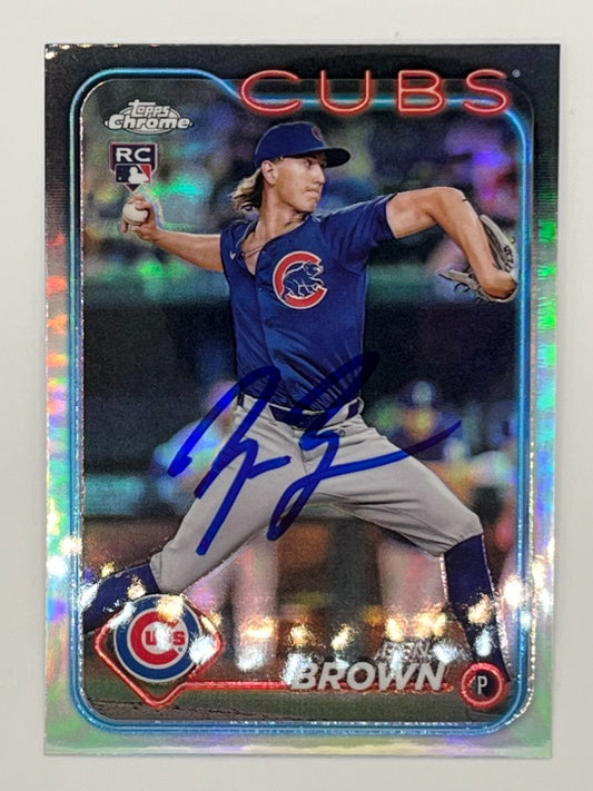 2024 Topps Chrome Ben Brown Autographed # USC67 Rookie Card