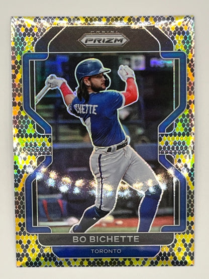 2022 Prizm Bo Bichette Snakeskin Prizm # 110, Serialized 24/50