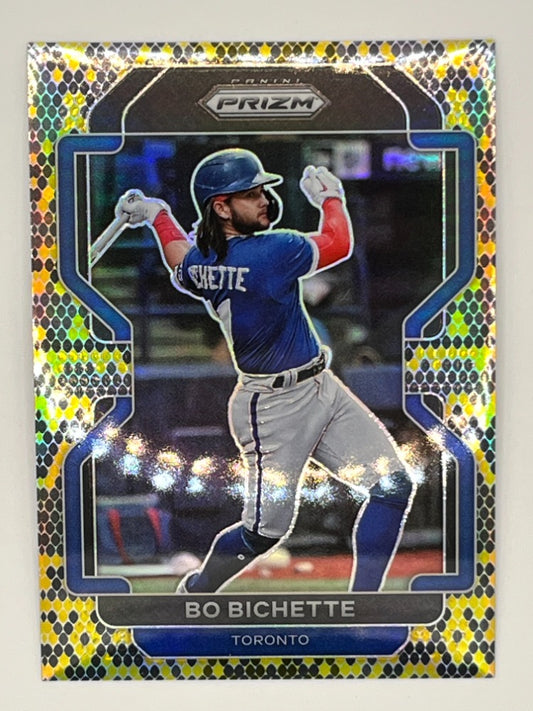 2022 Prizm Bo Bichette Snakeskin Prizm # 110, Serialized 24/50
