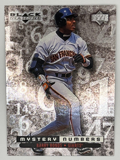 1998 Upper Deck Barry Bonds Mystery Numbers # M25, Serialized 2496/2500
