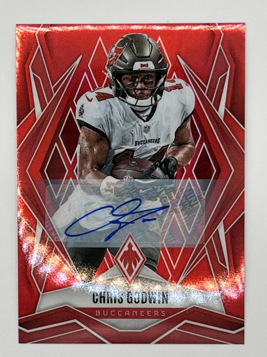 2025 Phoenix Chris Godwin Red Autograph # 61 - Serialized 96/99