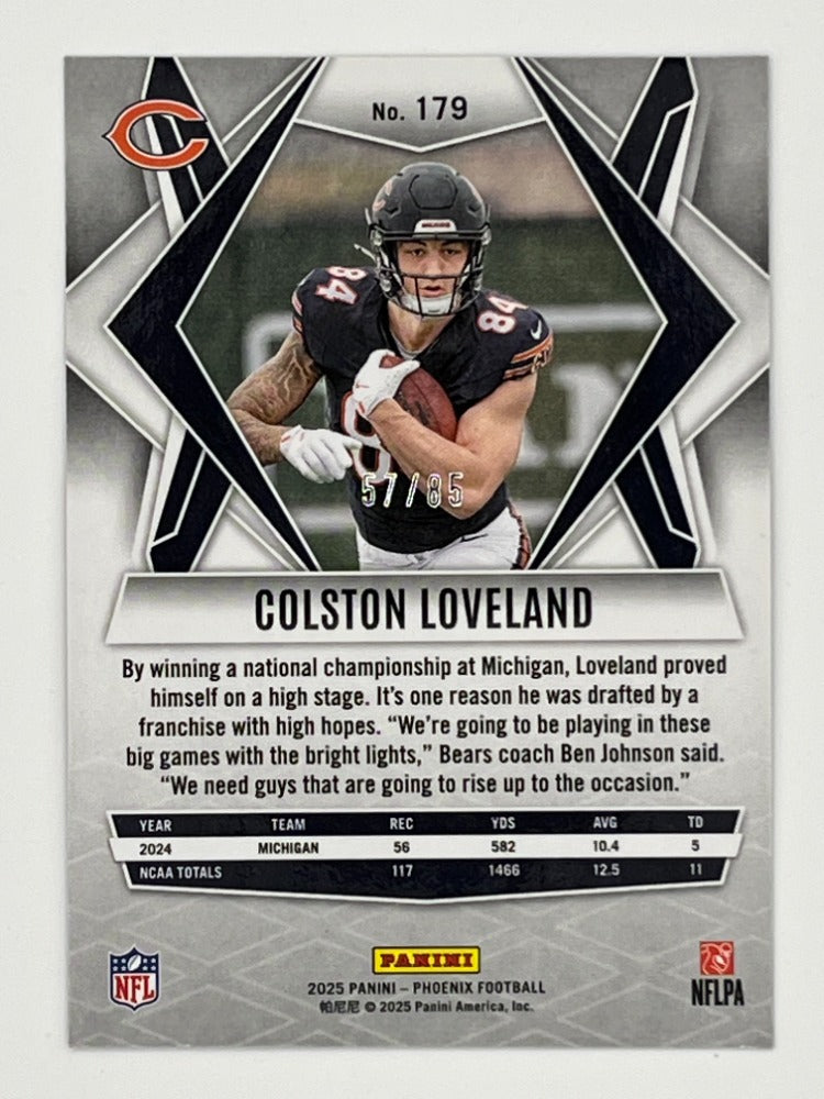 2025 Phoenix Colston Loveland Light Blue Lava Rookie # 179 - Serialized 57/85