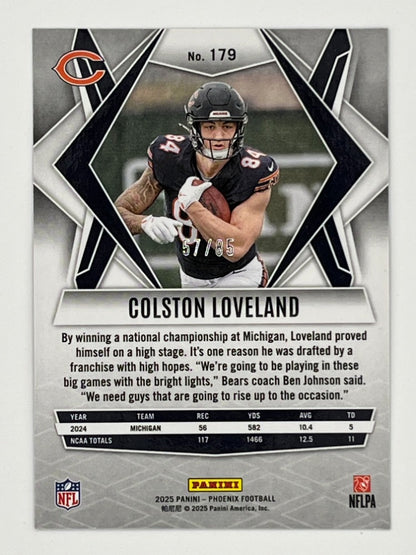 2025 Phoenix Colston Loveland Light Blue Lava Rookie # 179 - Serialized 57/85