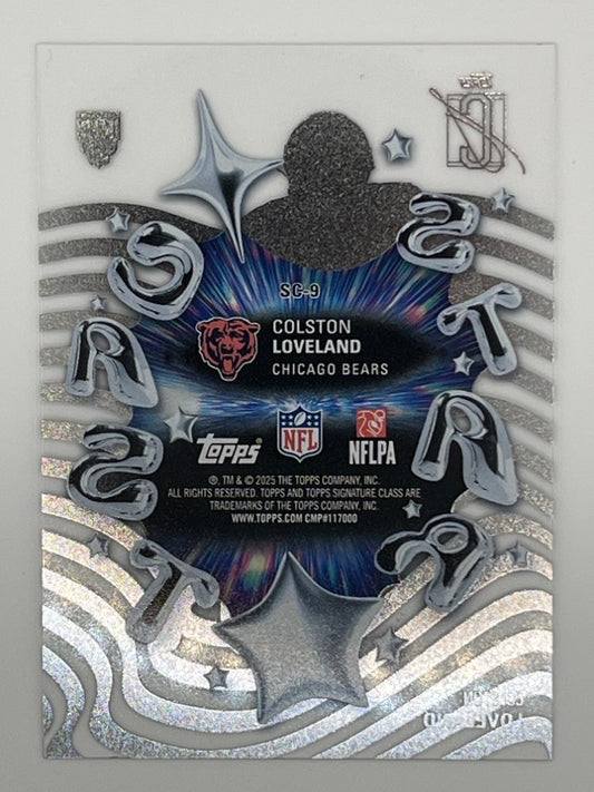 2025 Topps Signature Class Colston Loveland Star Cast Rookie Case Hit # SC-9